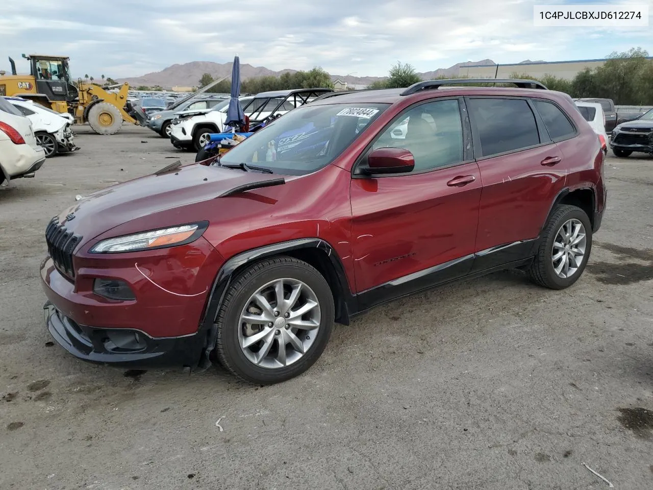 2018 Jeep Cherokee Latitude VIN: 1C4PJLCBXJD612274 Lot: 78024844