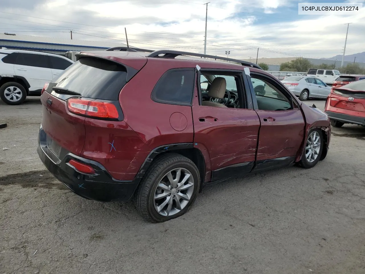 2018 Jeep Cherokee Latitude VIN: 1C4PJLCBXJD612274 Lot: 78024844