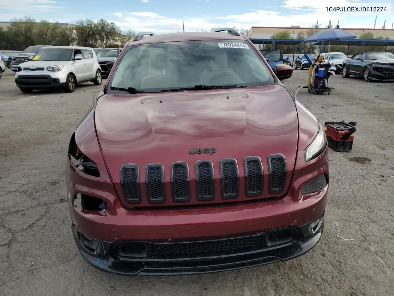 2018 Jeep Cherokee Latitude VIN: 1C4PJLCBXJD612274 Lot: 78024844