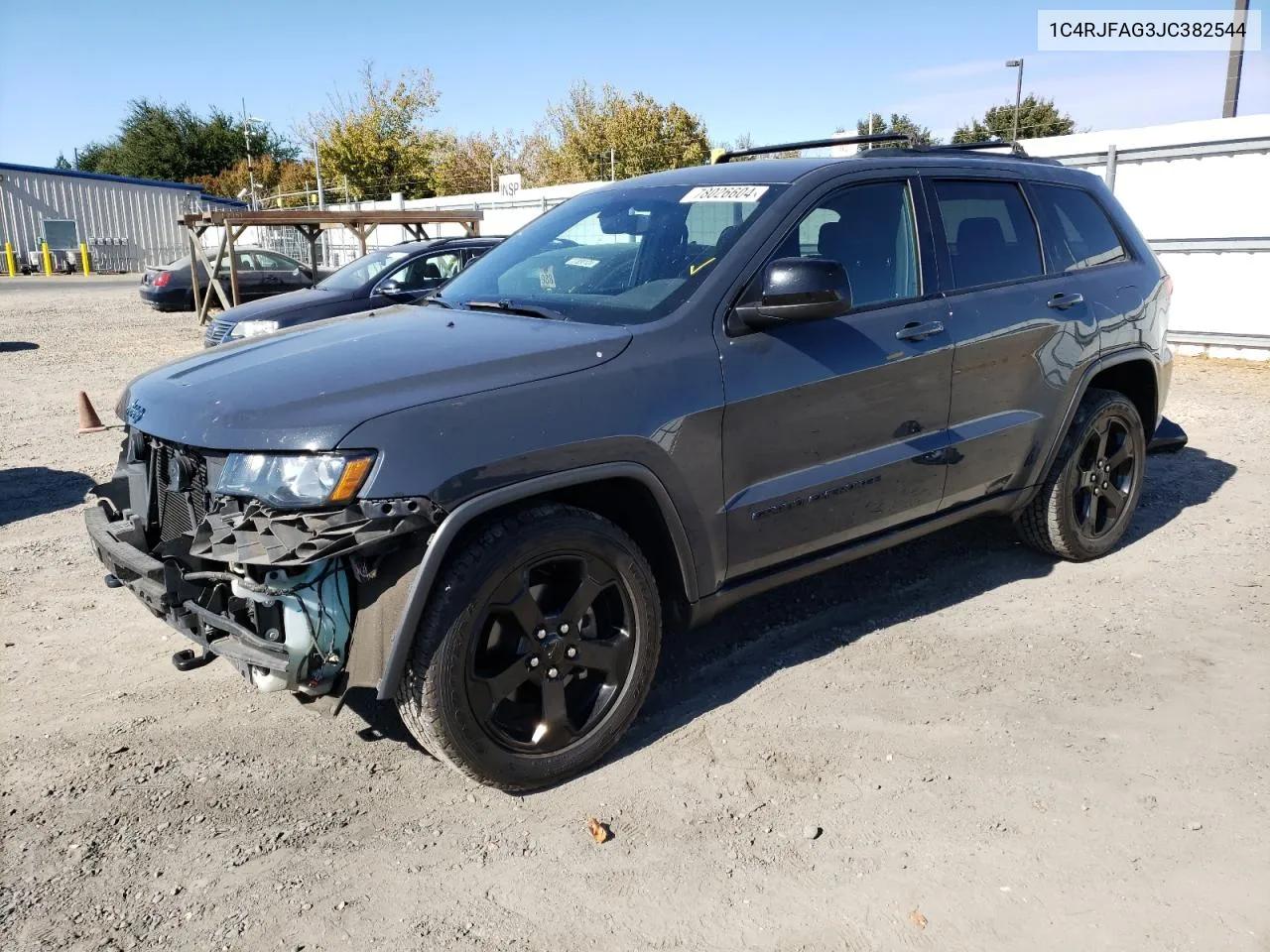 2018 Jeep Grand Cherokee Laredo VIN: 1C4RJFAG3JC382544 Lot: 78026604