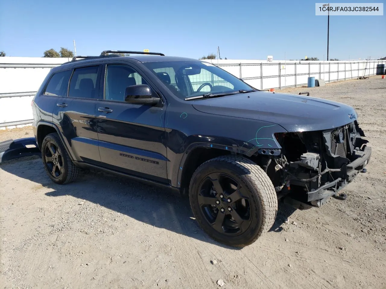 2018 Jeep Grand Cherokee Laredo VIN: 1C4RJFAG3JC382544 Lot: 78026604