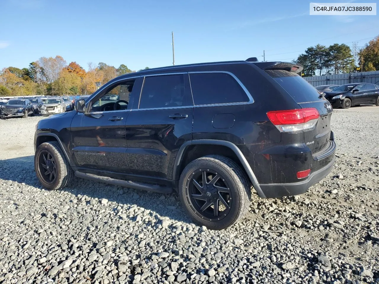 2018 Jeep Grand Cherokee Laredo VIN: 1C4RJFAG7JC388590 Lot: 78032164