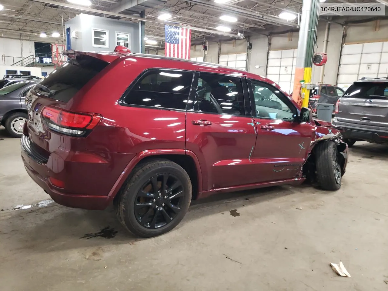 2018 Jeep Grand Cherokee Laredo VIN: 1C4RJFAG4JC420640 Lot: 78212944