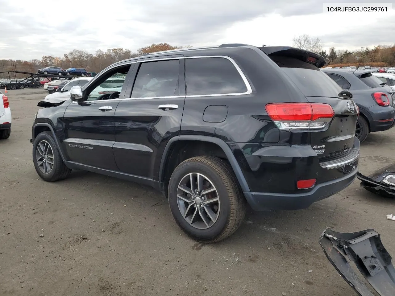 2018 Jeep Grand Cherokee Limited VIN: 1C4RJFBG3JC299761 Lot: 78325184