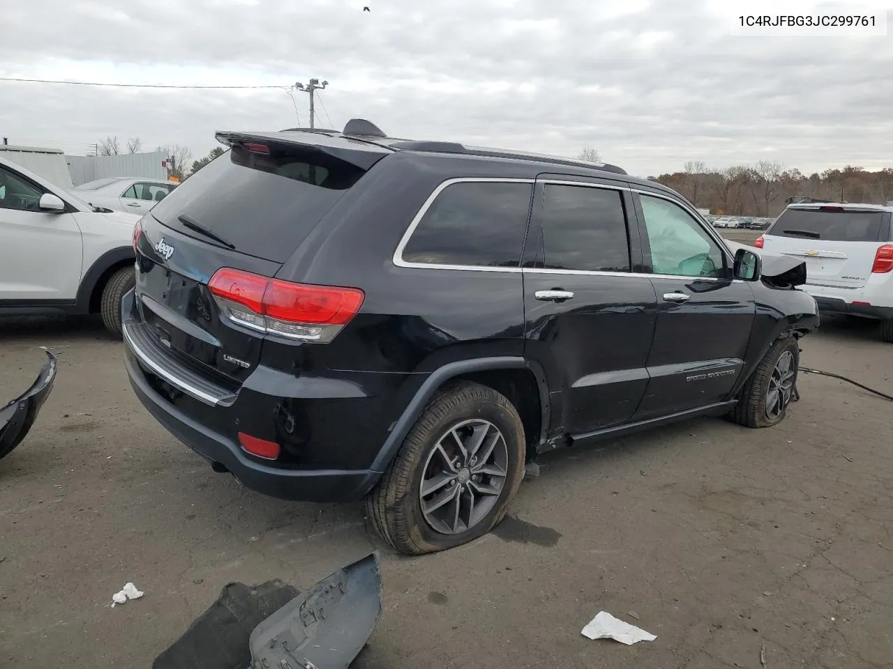 2018 Jeep Grand Cherokee Limited VIN: 1C4RJFBG3JC299761 Lot: 78325184