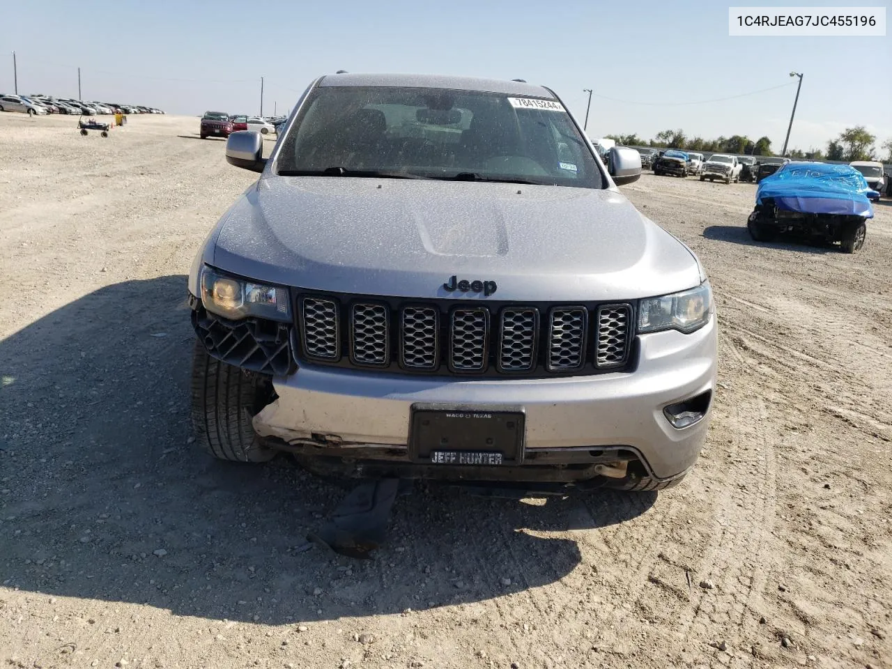 2018 Jeep Grand Cherokee Laredo VIN: 1C4RJEAG7JC455196 Lot: 78415244