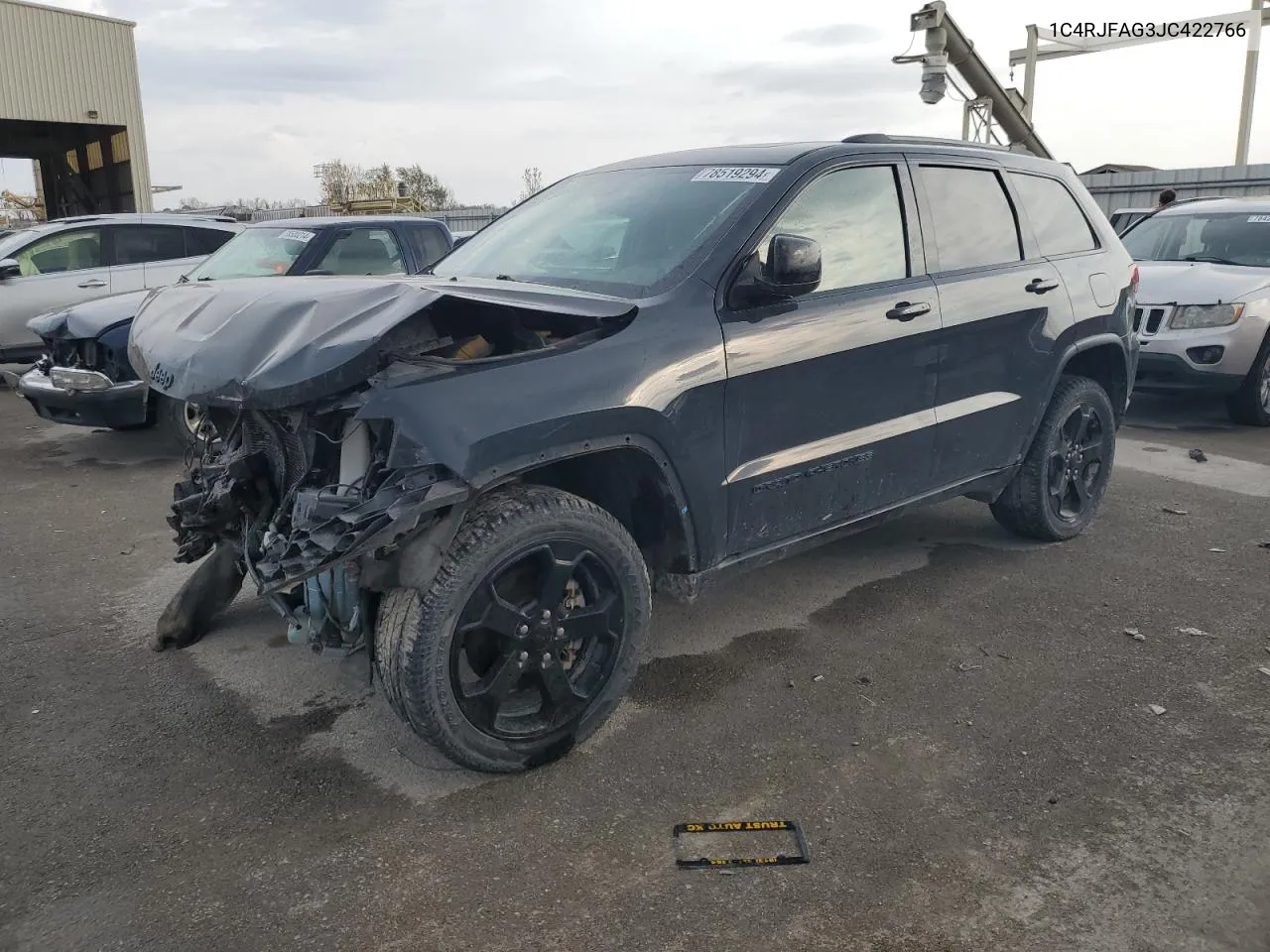 2018 Jeep Grand Cherokee Laredo VIN: 1C4RJFAG3JC422766 Lot: 78519294