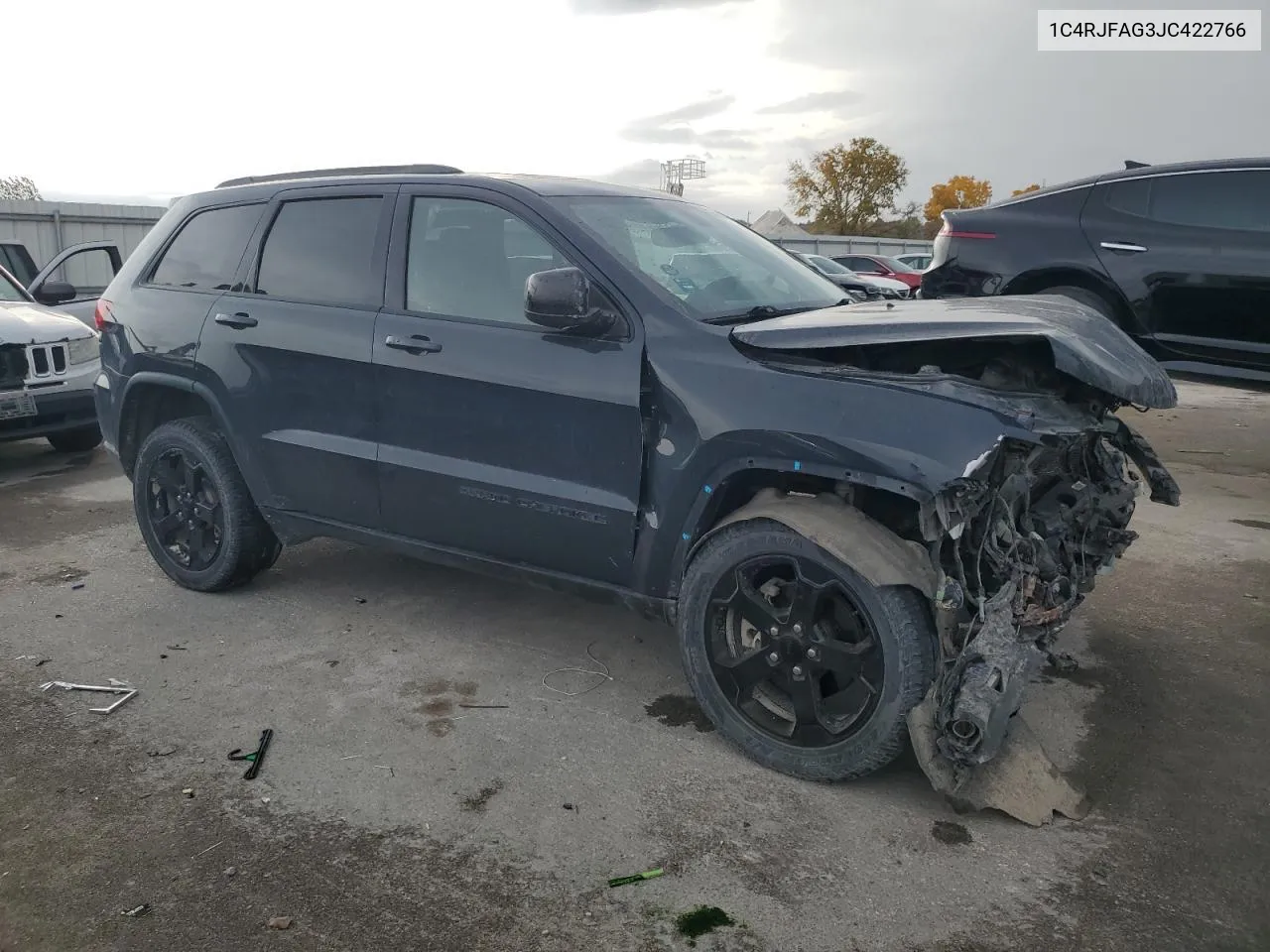 2018 Jeep Grand Cherokee Laredo VIN: 1C4RJFAG3JC422766 Lot: 78519294