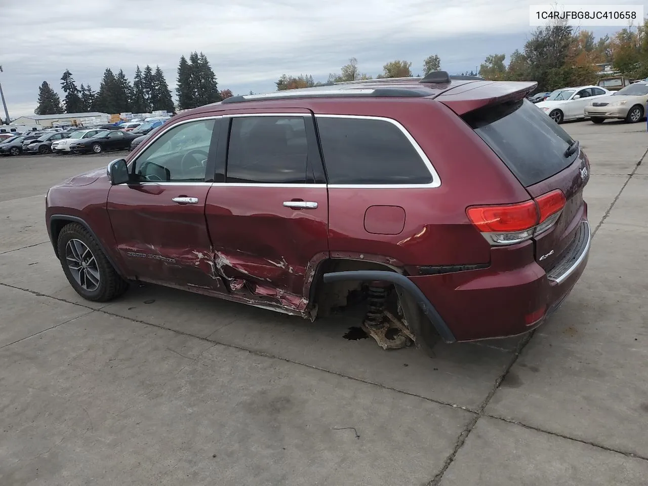 2018 Jeep Grand Cherokee Limited VIN: 1C4RJFBG8JC410658 Lot: 78524674