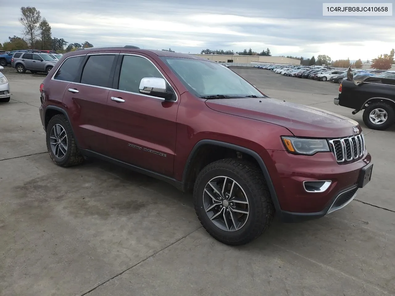 2018 Jeep Grand Cherokee Limited VIN: 1C4RJFBG8JC410658 Lot: 78524674