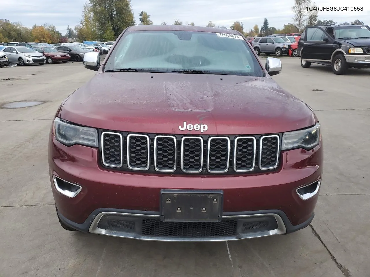 2018 Jeep Grand Cherokee Limited VIN: 1C4RJFBG8JC410658 Lot: 78524674