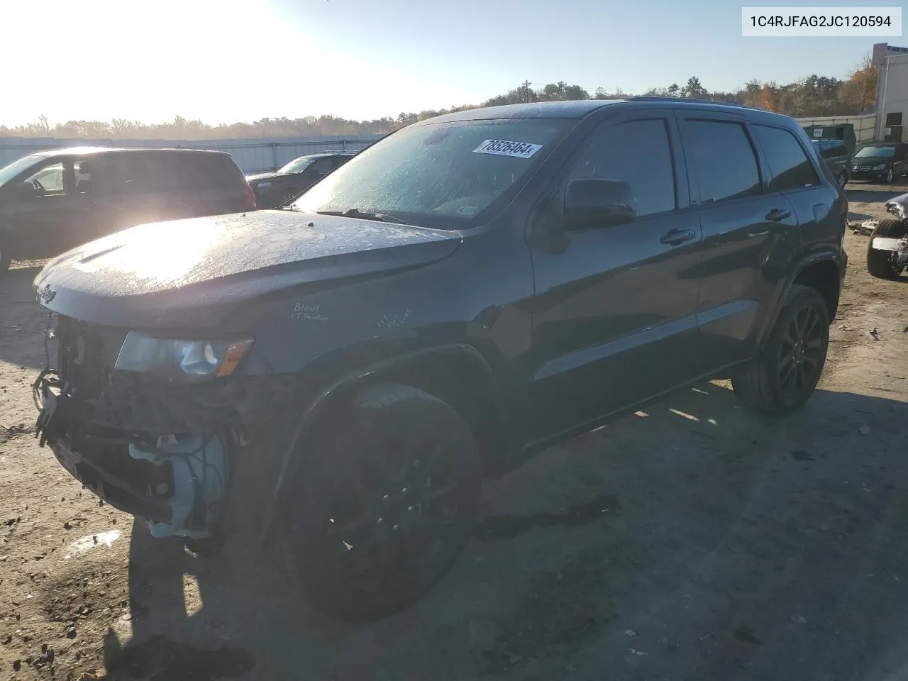 2018 Jeep Grand Cherokee Laredo VIN: 1C4RJFAG2JC120594 Lot: 78526464