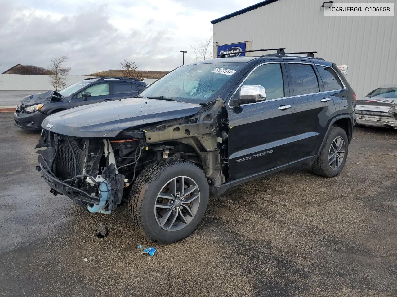 2018 Jeep Grand Cherokee Limited VIN: 1C4RJFBG0JC106658 Lot: 78617314