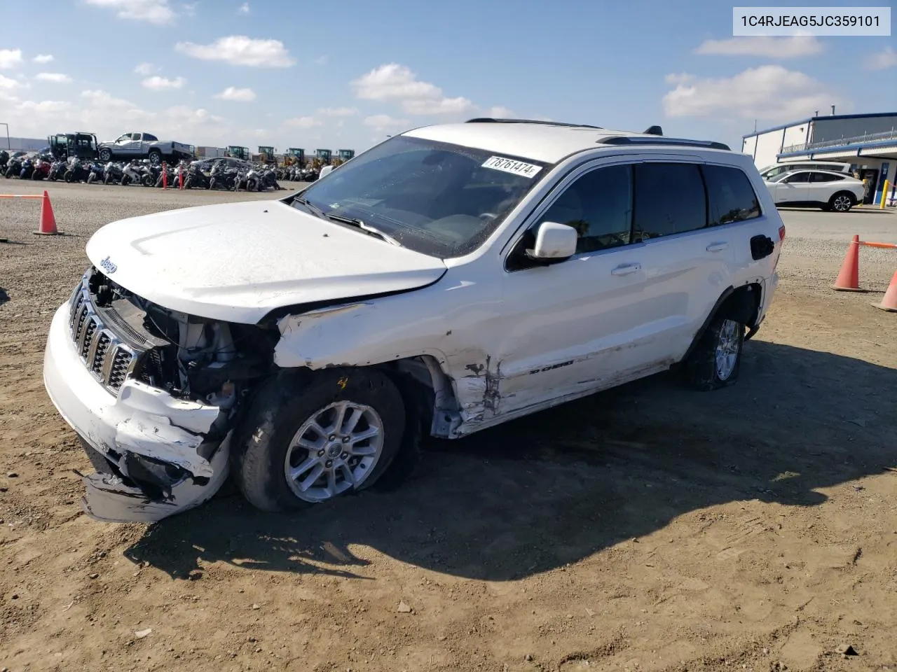 2018 Jeep Grand Cherokee Laredo VIN: 1C4RJEAG5JC359101 Lot: 78761474