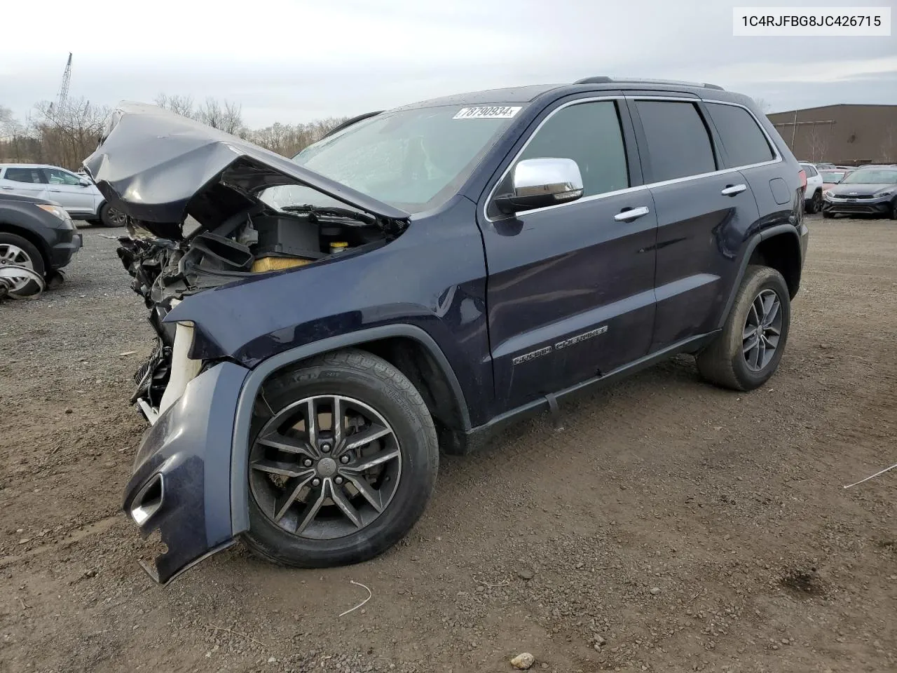 2018 Jeep Grand Cherokee Limited VIN: 1C4RJFBG8JC426715 Lot: 78790934