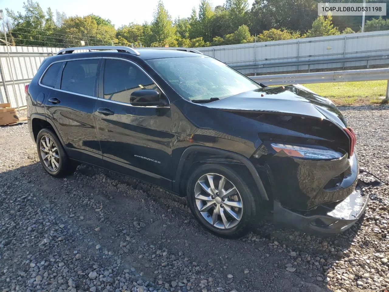 2018 Jeep Cherokee Limited VIN: 1C4PJLDB0JD531198 Lot: 79427464