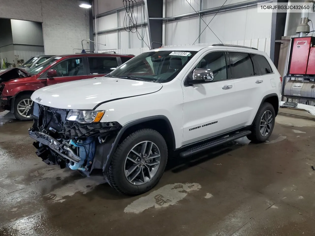 2018 Jeep Grand Cherokee Limited VIN: 1C4RJFBG3JC432650 Lot: 79722334