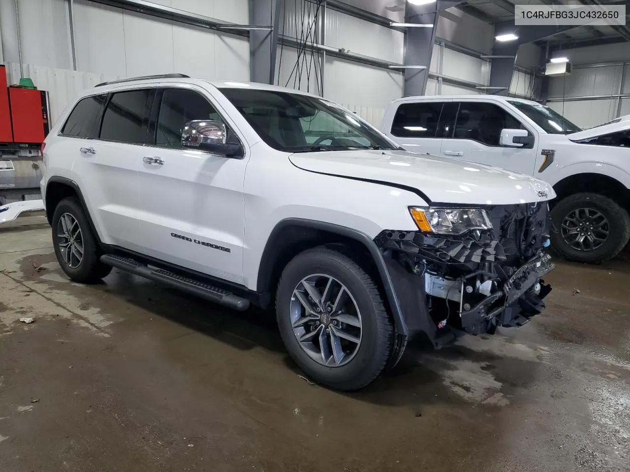 2018 Jeep Grand Cherokee Limited VIN: 1C4RJFBG3JC432650 Lot: 79722334