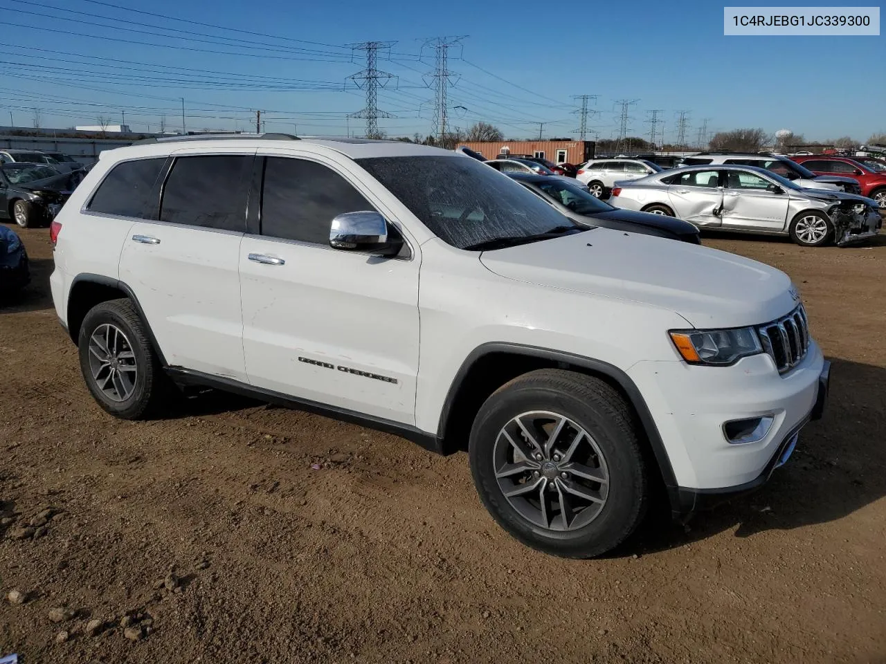 2018 Jeep Grand Cherokee Limited VIN: 1C4RJEBG1JC339300 Lot: 79871794