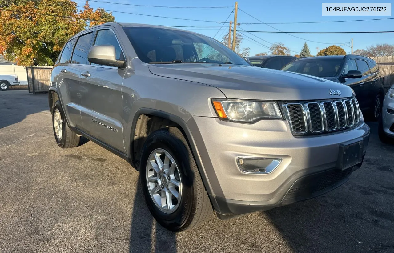 2018 Jeep Grand Cherokee Laredo VIN: 1C4RJFAG0JC276522 Lot: 79917864