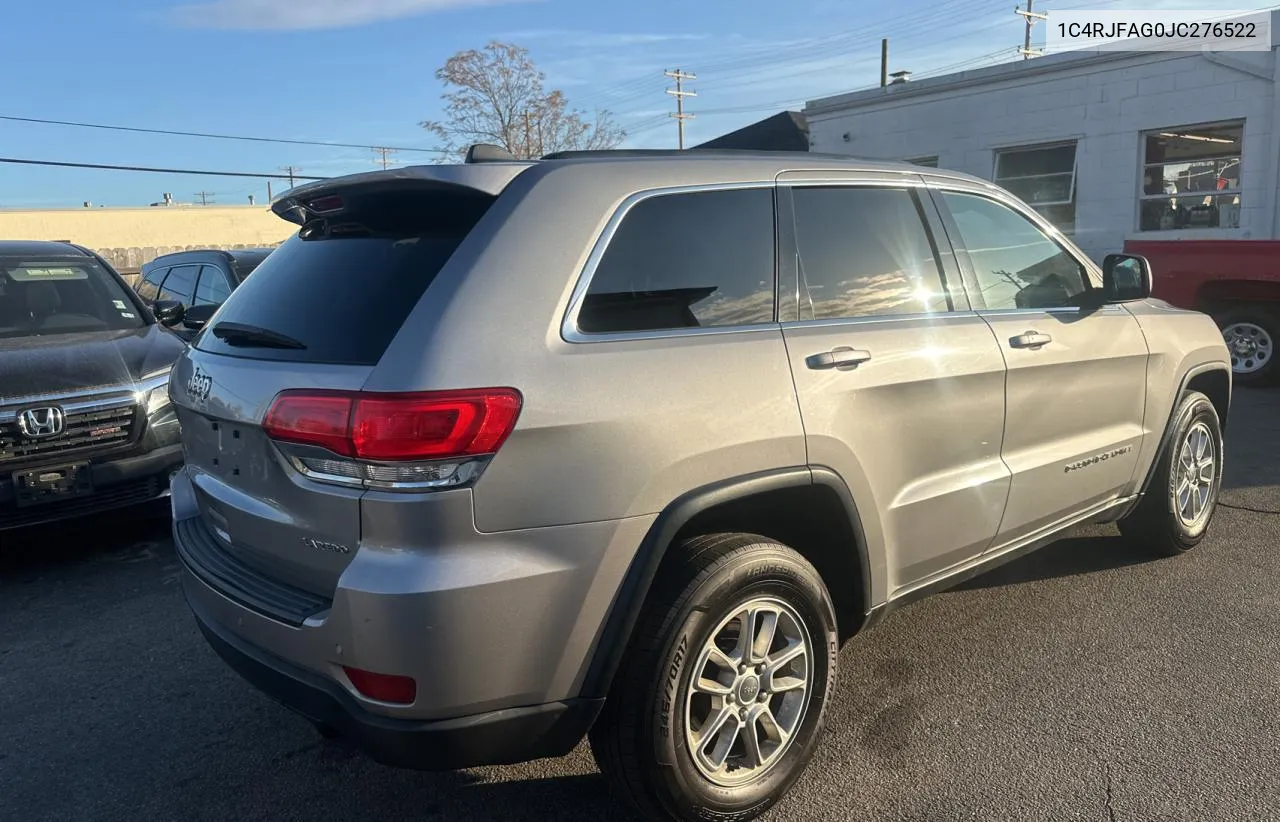 2018 Jeep Grand Cherokee Laredo VIN: 1C4RJFAG0JC276522 Lot: 79917864