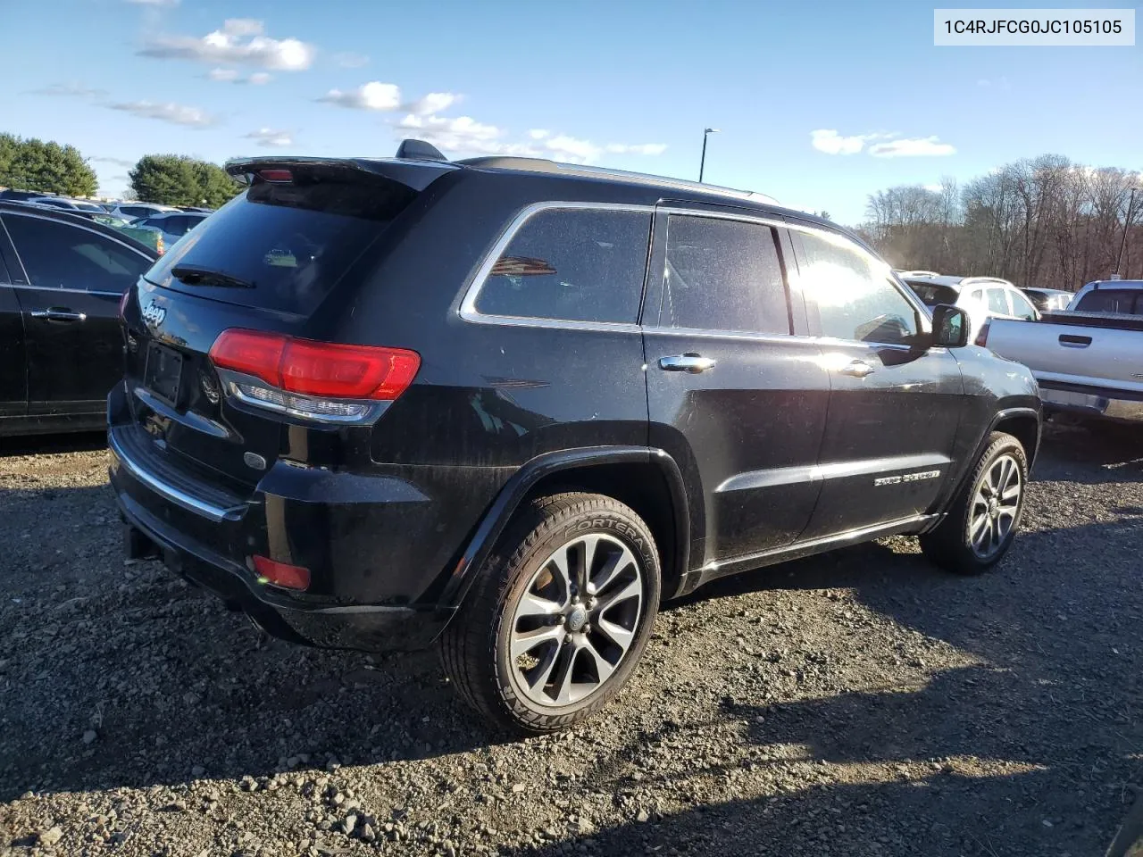 2018 Jeep Grand Cherokee Overland VIN: 1C4RJFCG0JC105105 Lot: 80100784