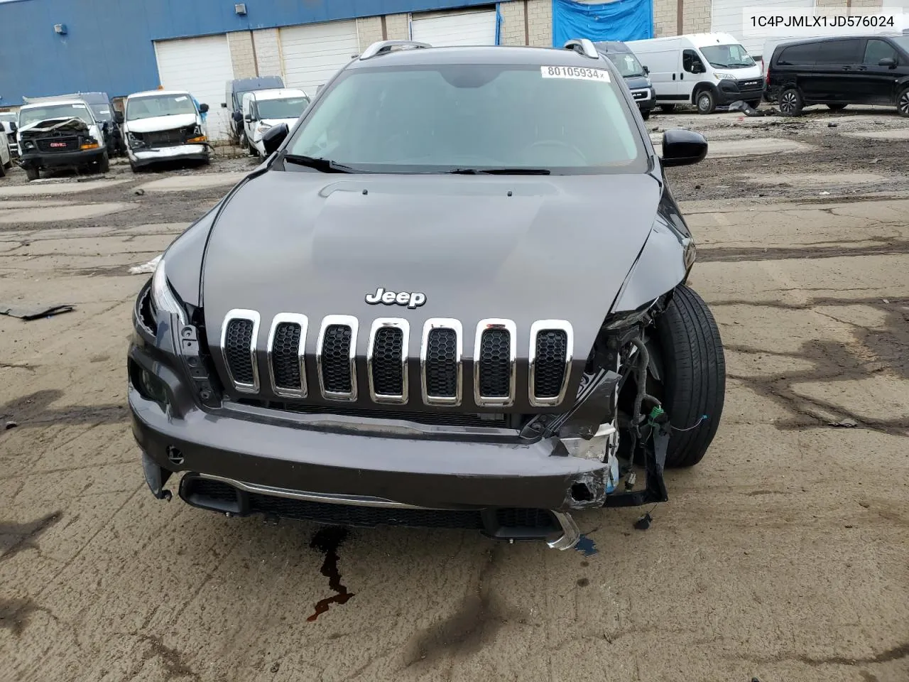 2018 Jeep Cherokee Latitude Plus VIN: 1C4PJMLX1JD576024 Lot: 80105934