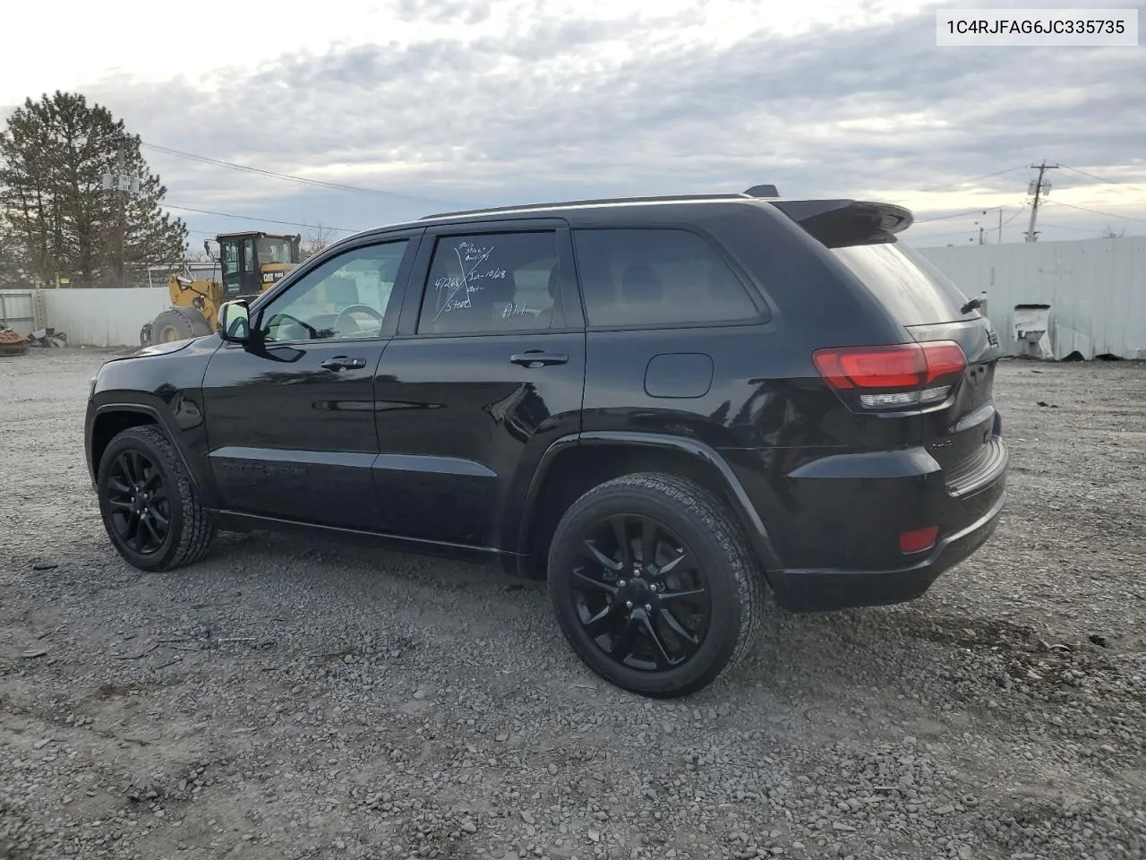 2018 Jeep Grand Cherokee Laredo VIN: 1C4RJFAG6JC335735 Lot: 80210924