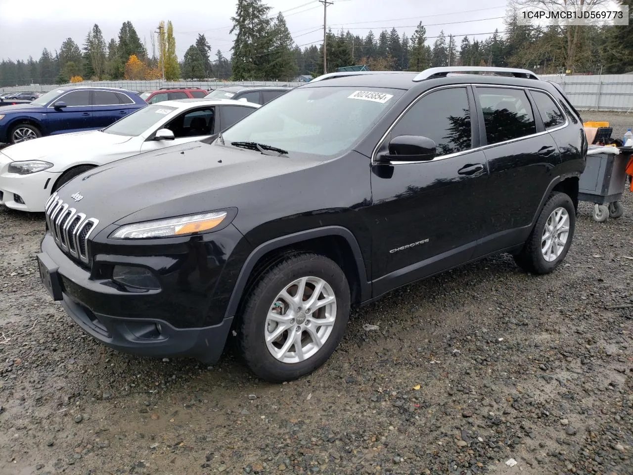 2018 Jeep Cherokee Latitude VIN: 1C4PJMCB1JD569773 Lot: 80245854