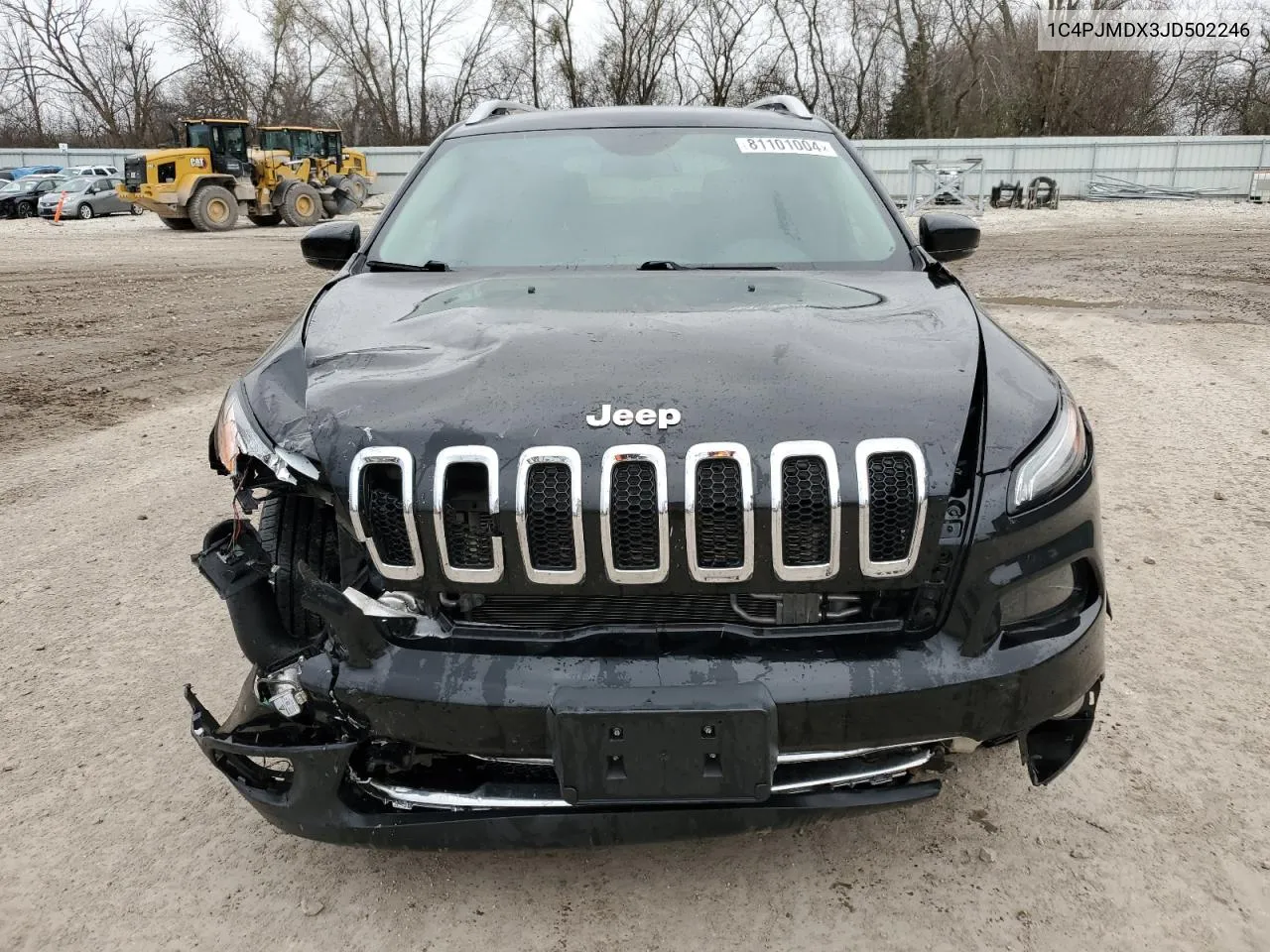 2018 Jeep Cherokee Limited VIN: 1C4PJMDX3JD502246 Lot: 81101004