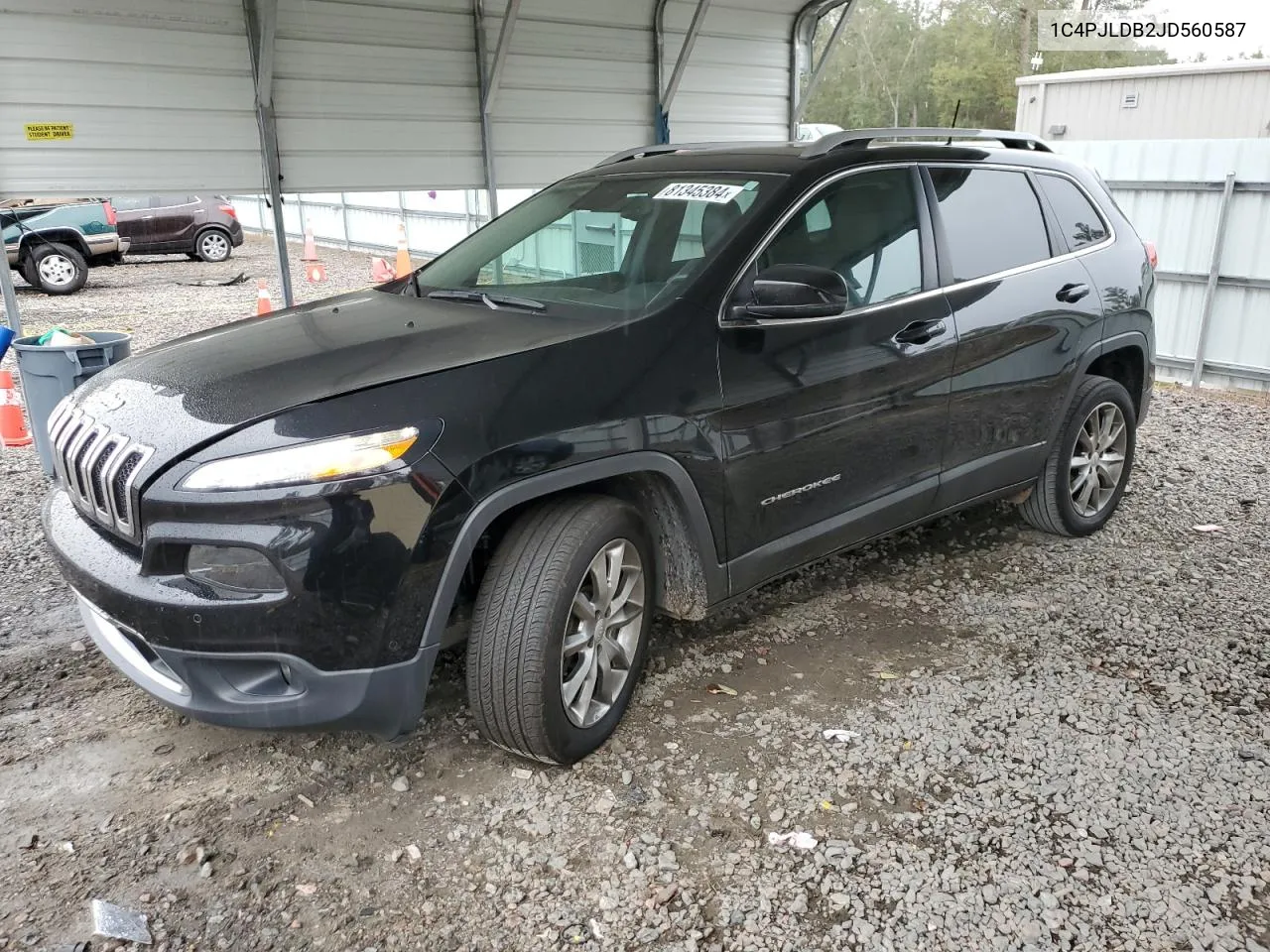 2018 Jeep Cherokee Limited VIN: 1C4PJLDB2JD560587 Lot: 81345384