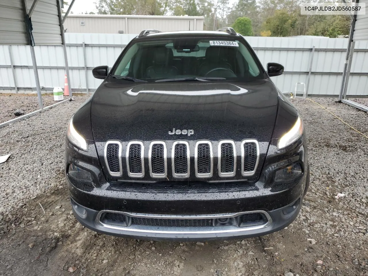 2018 Jeep Cherokee Limited VIN: 1C4PJLDB2JD560587 Lot: 81345384