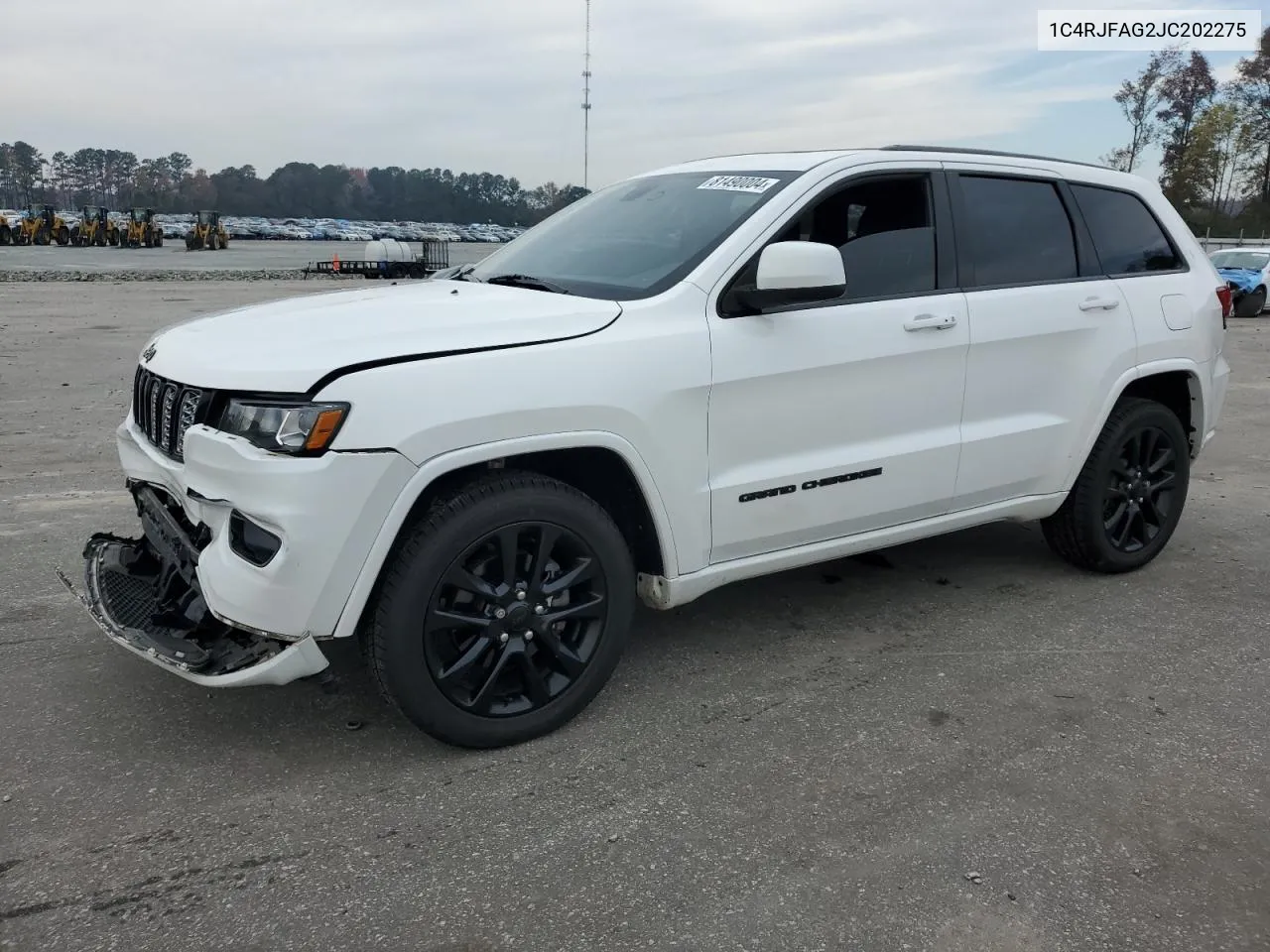 2018 Jeep Grand Cherokee Laredo VIN: 1C4RJFAG2JC202275 Lot: 81490004