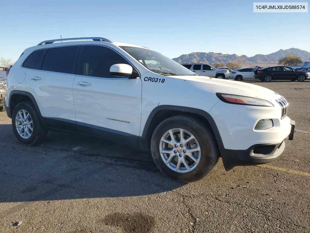 2018 Jeep Cherokee Latitude Plus VIN: 1C4PJMLX8JD588574 Lot: 81723034