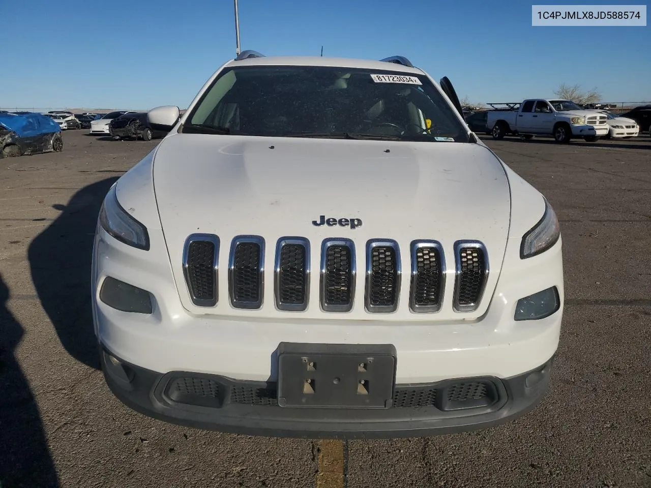 2018 Jeep Cherokee Latitude Plus VIN: 1C4PJMLX8JD588574 Lot: 81723034