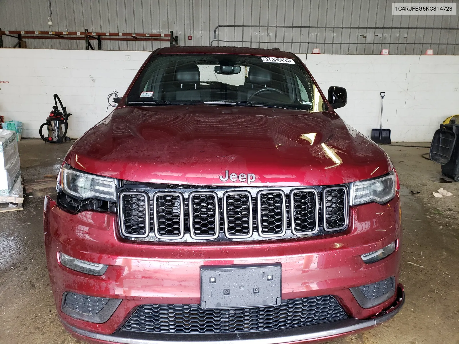 2019 Jeep Grand Cherokee Limited VIN: 1C4RJFBG6KC814723 Lot: 37355454