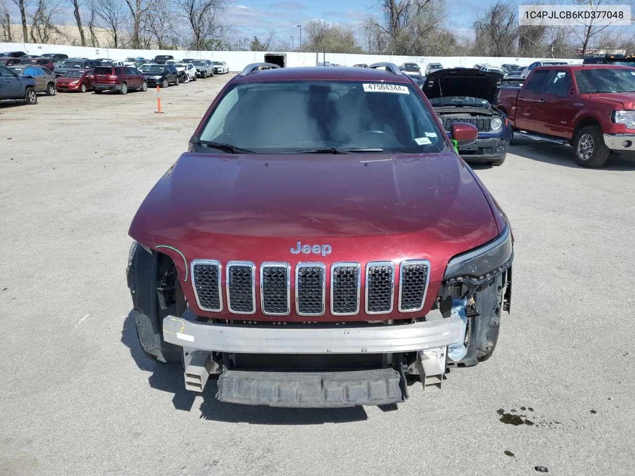 2019 Jeep Cherokee Latitude VIN: 1C4PJLCB6KD377048 Lot: 47504344