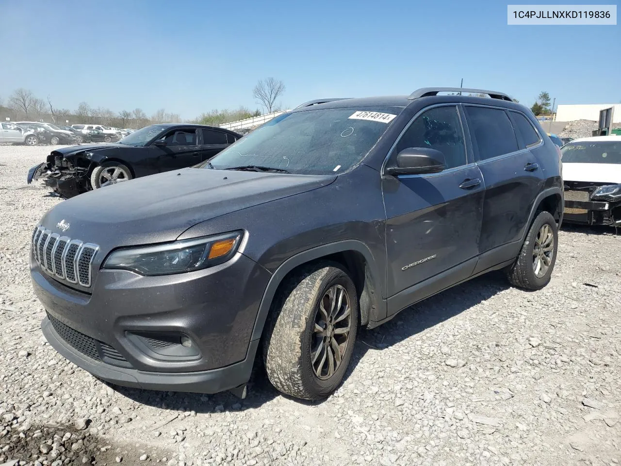 2019 Jeep Cherokee Latitude Plus VIN: 1C4PJLLNXKD119836 Lot: 47614814