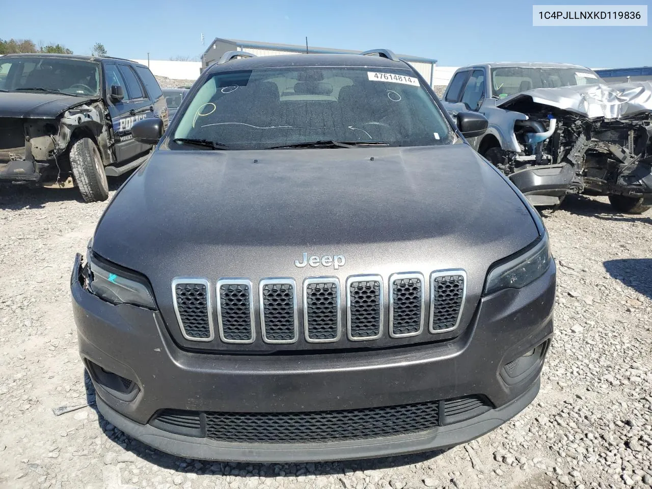 2019 Jeep Cherokee Latitude Plus VIN: 1C4PJLLNXKD119836 Lot: 47614814