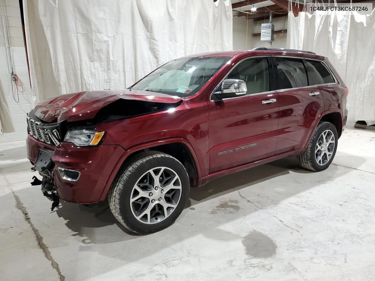 1C4RJFCT3KC687246 2019 Jeep Grand Cherokee Overland