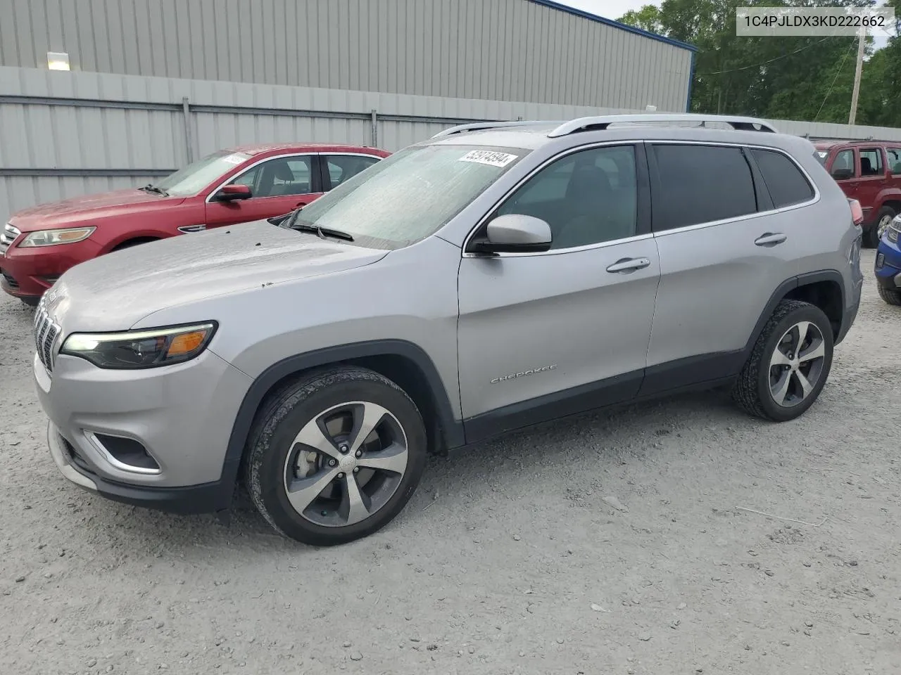 2019 Jeep Cherokee Limited VIN: 1C4PJLDX3KD222662 Lot: 52974594