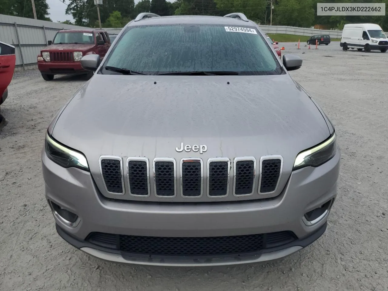 2019 Jeep Cherokee Limited VIN: 1C4PJLDX3KD222662 Lot: 52974594