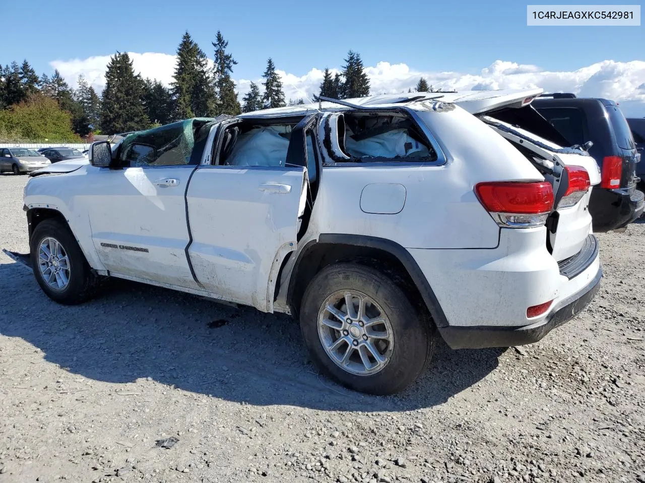 2019 Jeep Grand Cherokee Laredo VIN: 1C4RJEAGXKC542981 Lot: 53482774