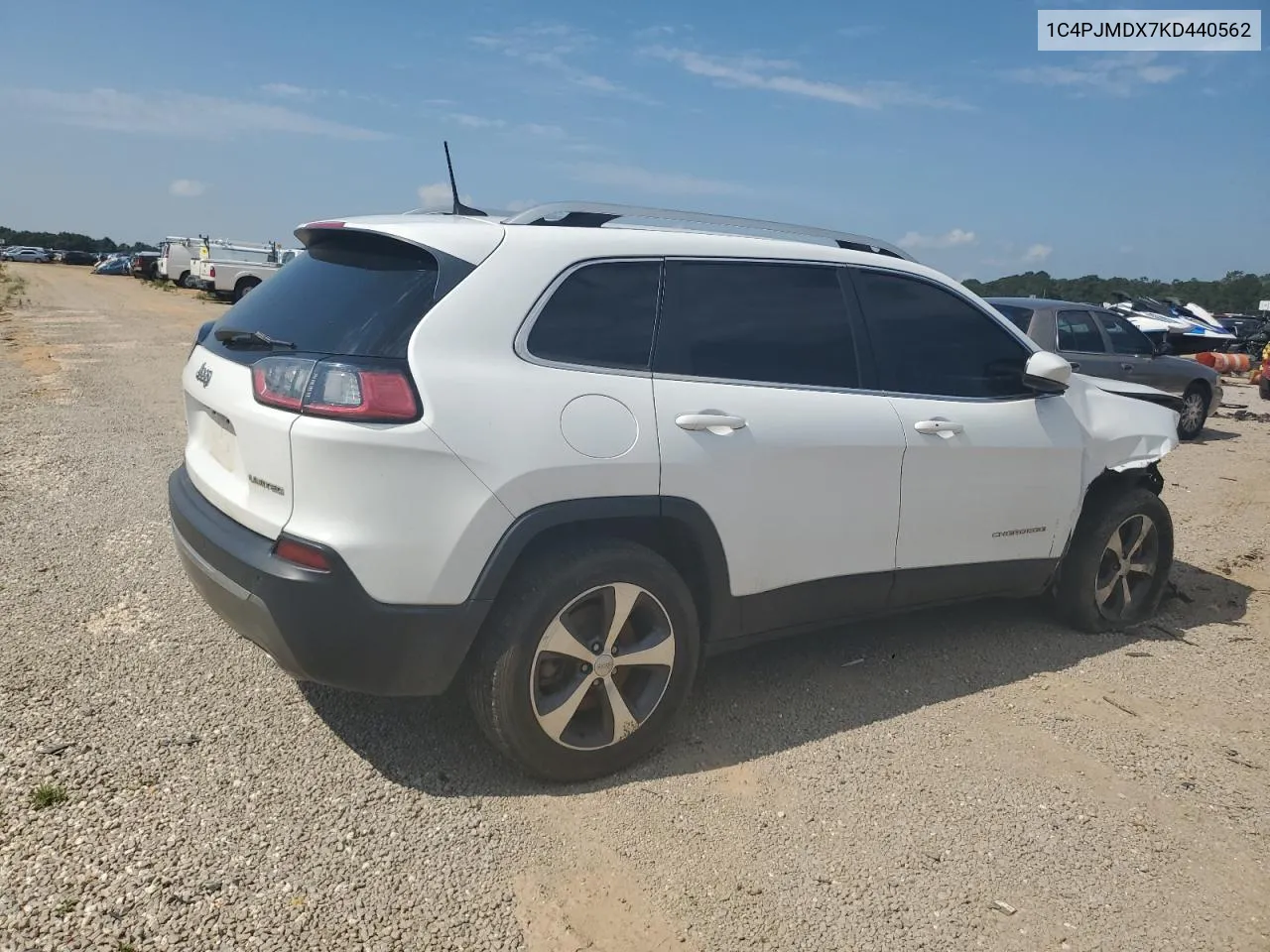 2019 Jeep Cherokee Limited VIN: 1C4PJMDX7KD440562 Lot: 55033914