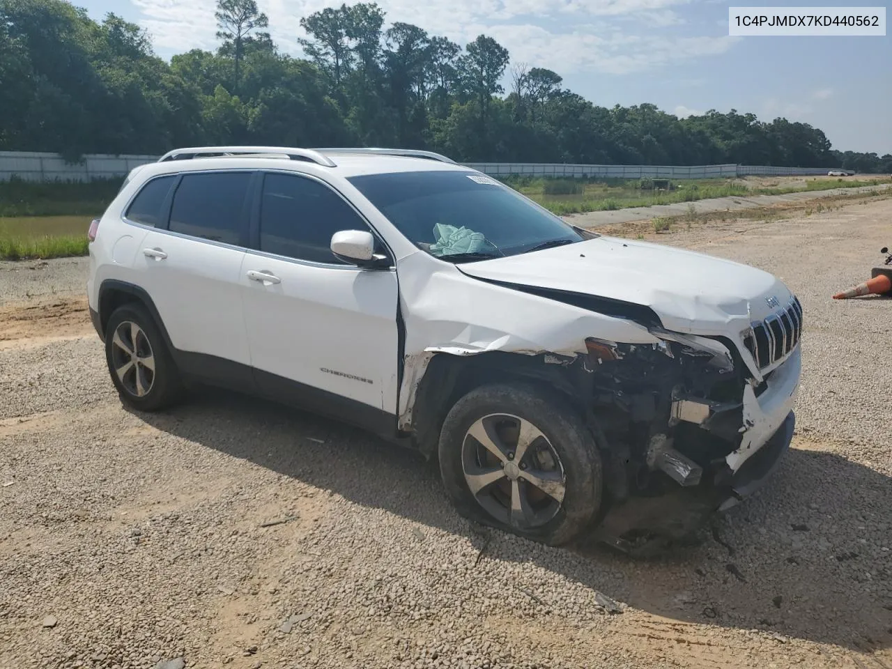 2019 Jeep Cherokee Limited VIN: 1C4PJMDX7KD440562 Lot: 55033914