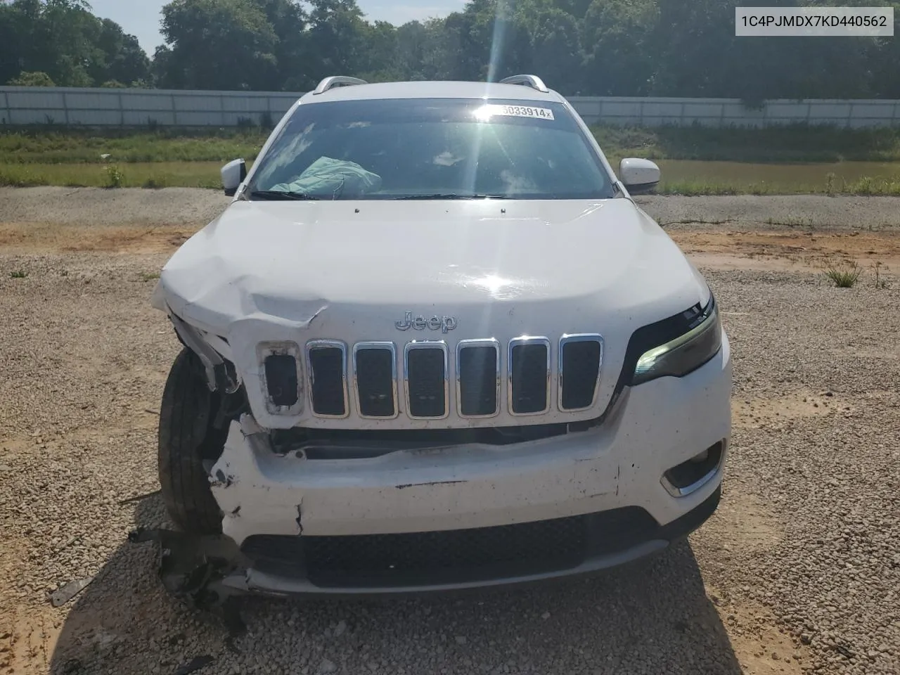 2019 Jeep Cherokee Limited VIN: 1C4PJMDX7KD440562 Lot: 55033914