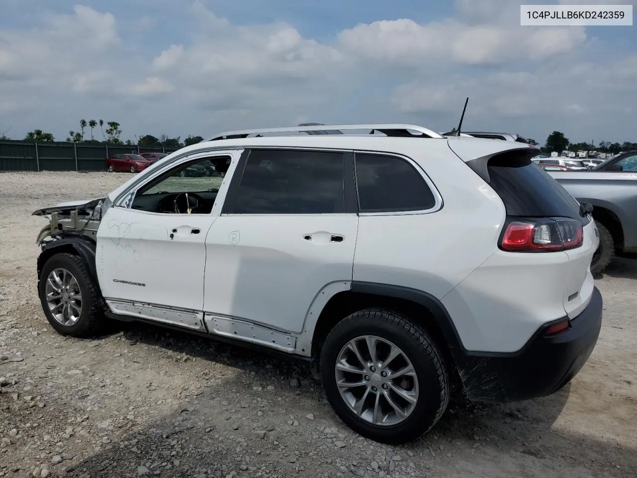 2019 Jeep Cherokee Latitude Plus VIN: 1C4PJLLB6KD242359 Lot: 55111894