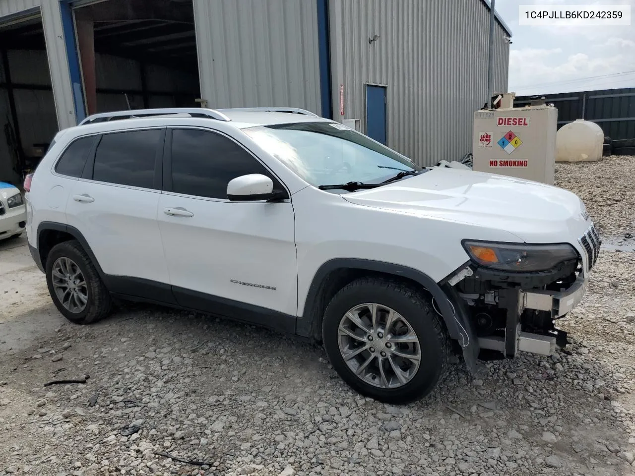 2019 Jeep Cherokee Latitude Plus VIN: 1C4PJLLB6KD242359 Lot: 55111894