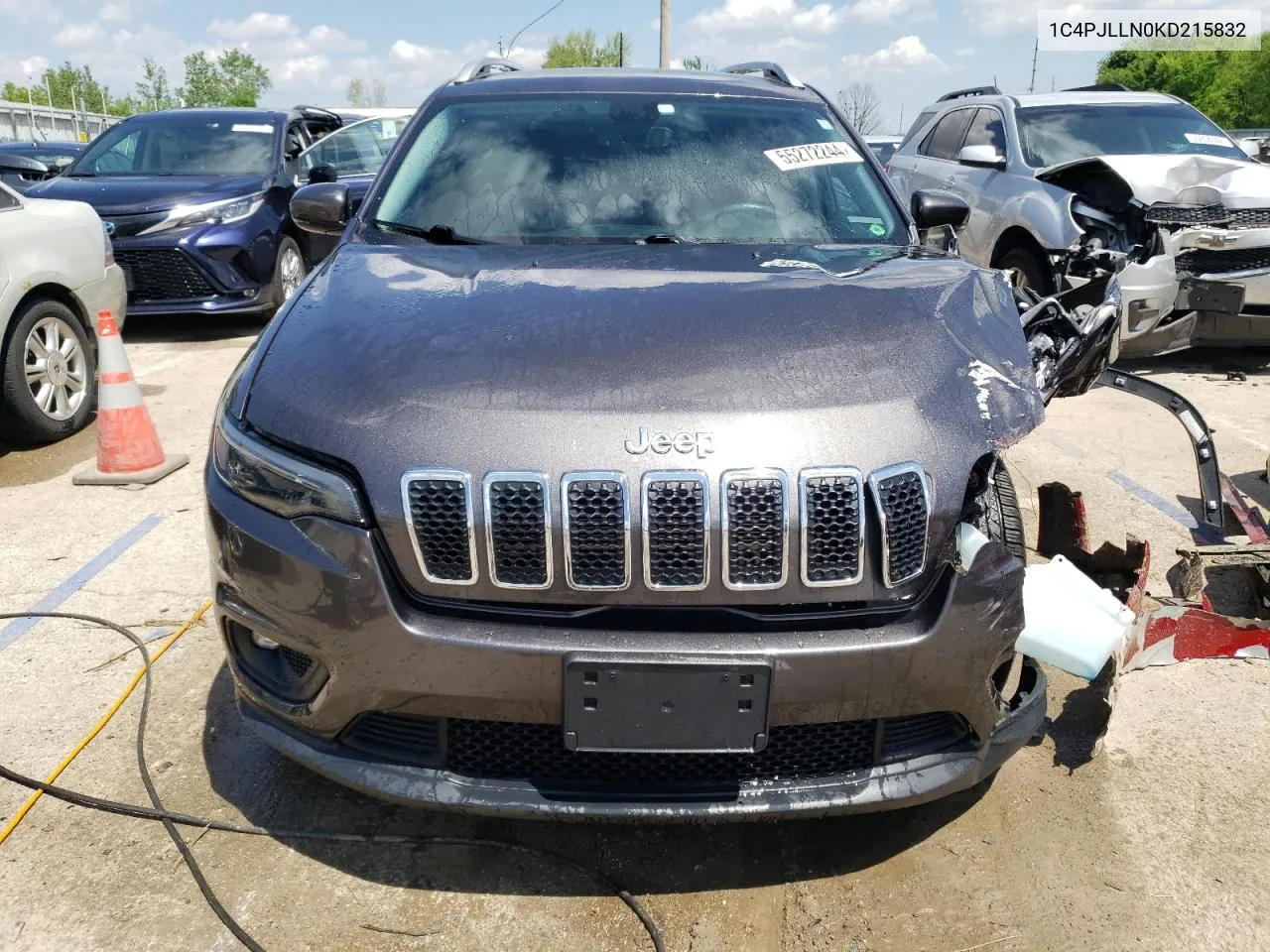 2019 Jeep Cherokee Latitude Plus VIN: 1C4PJLLN0KD215832 Lot: 55272244