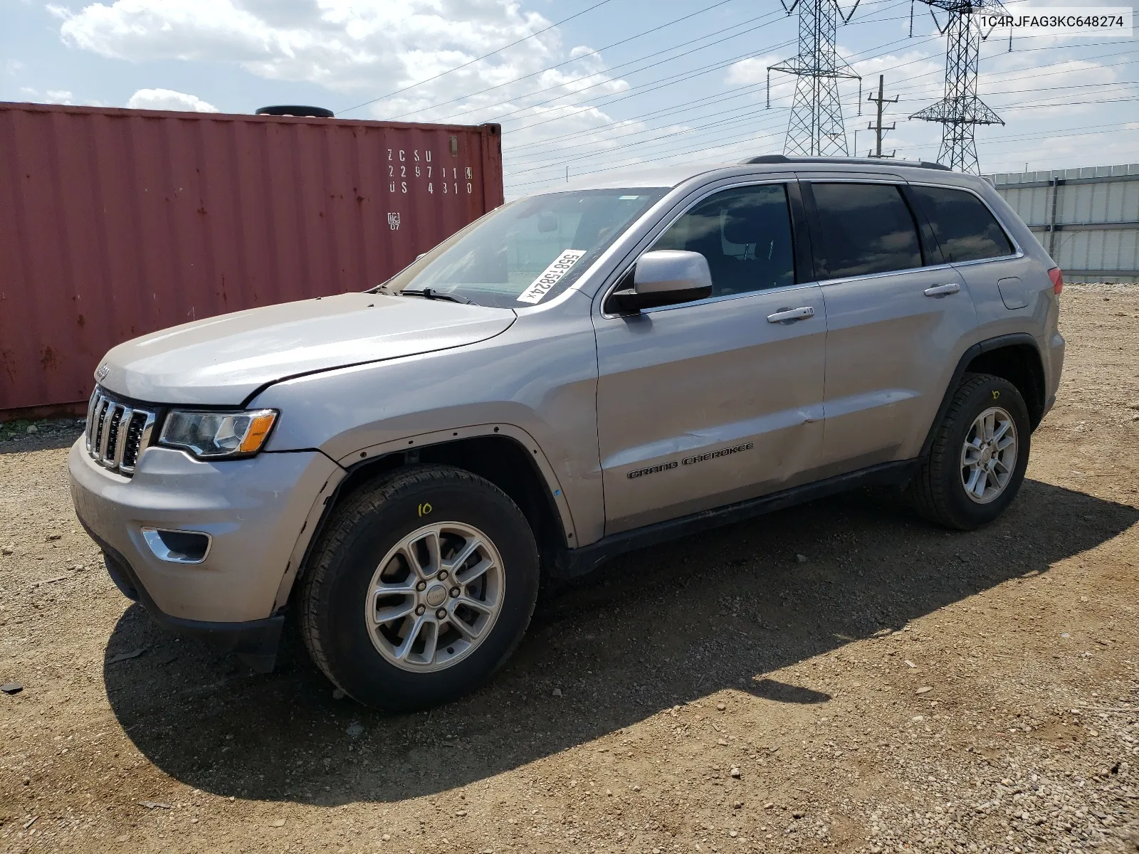 1C4RJFAG3KC648274 2019 Jeep Grand Cherokee Laredo